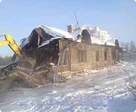 Снос здания